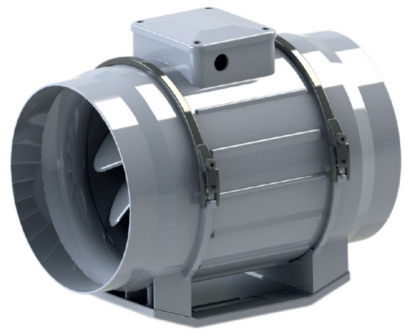 Пластиковый линейный вентилятор со смешанным потоком MMF